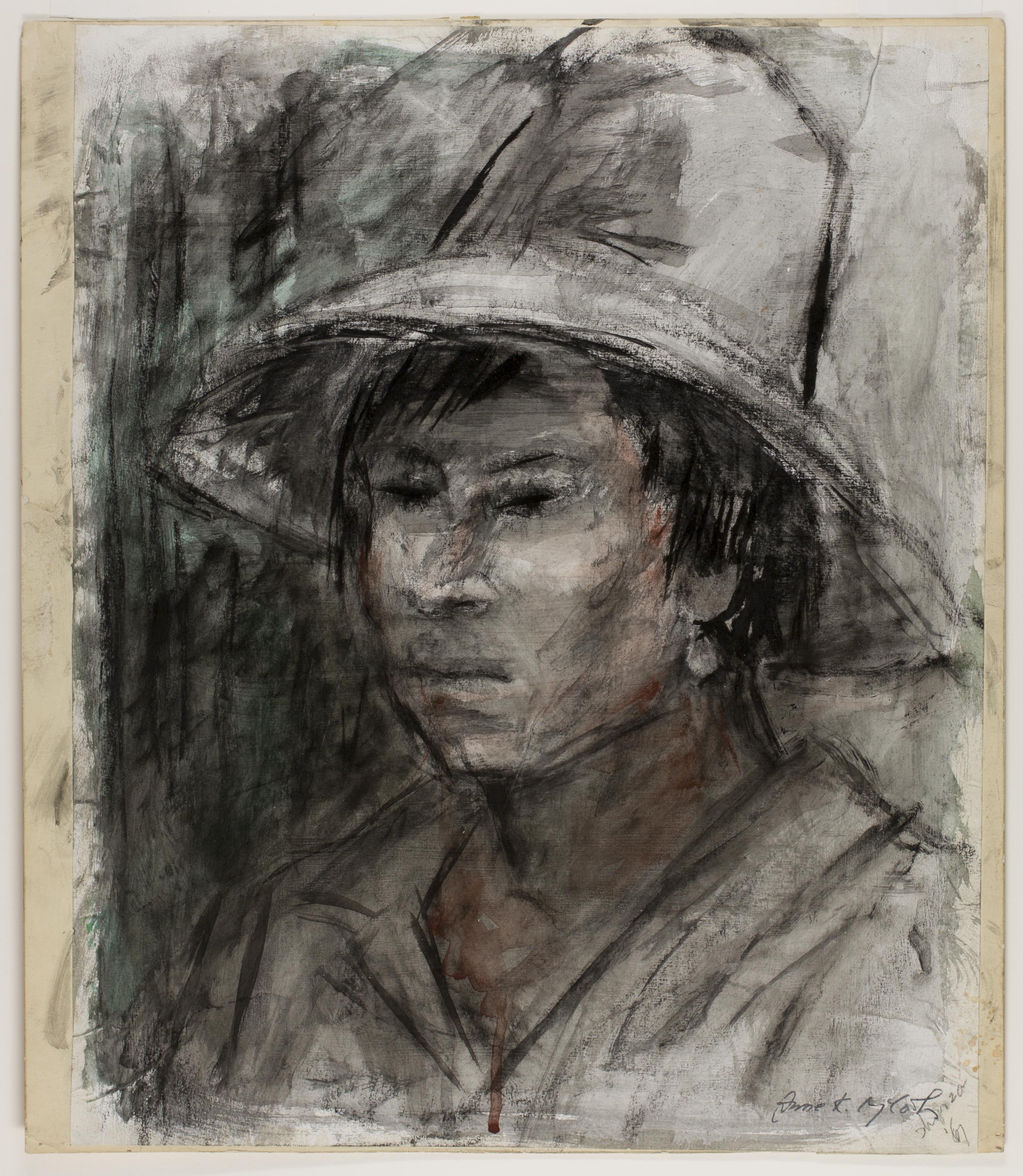 ink and acrylic on paper, image/sheet: 16 15/16 in x 13 3/4