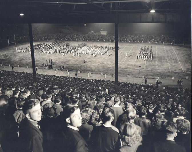 High school football game, 1938