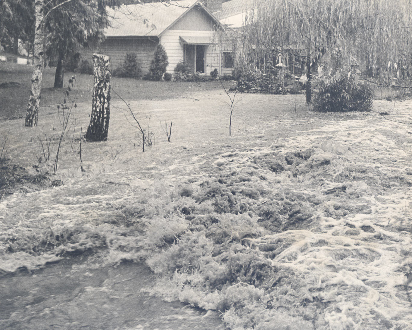 Johnson Creek floods SE Foster, 1962