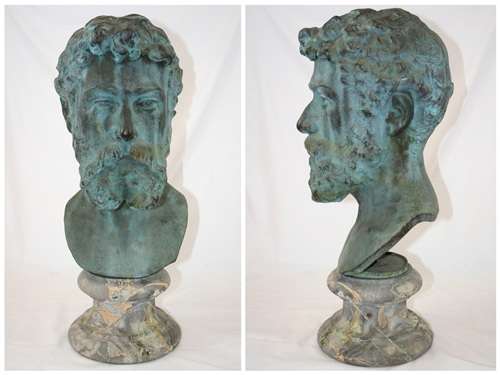 "To my friend C. E. S. Wood- Olin Warner Portland Aug. 1888" inscribed on back edge.