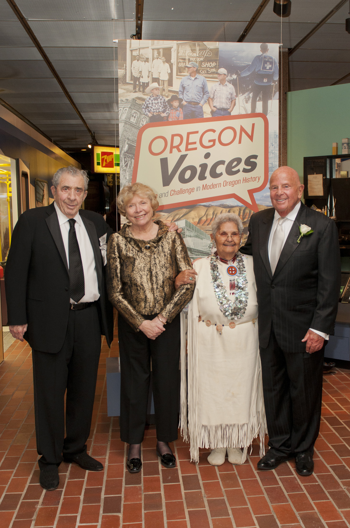 Harry Glickman, Norma Paulus, Kathryn Jones Harrison, and Gerry Frank.