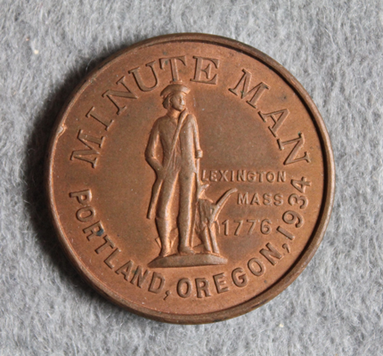 This coin indicates membership in the Citizens' Emergency League (CEL), a civilian paramilitary organization formed in 1934 to aid law enforcement in emergency response, namely in suppressing the 1934 Maritime Strike.