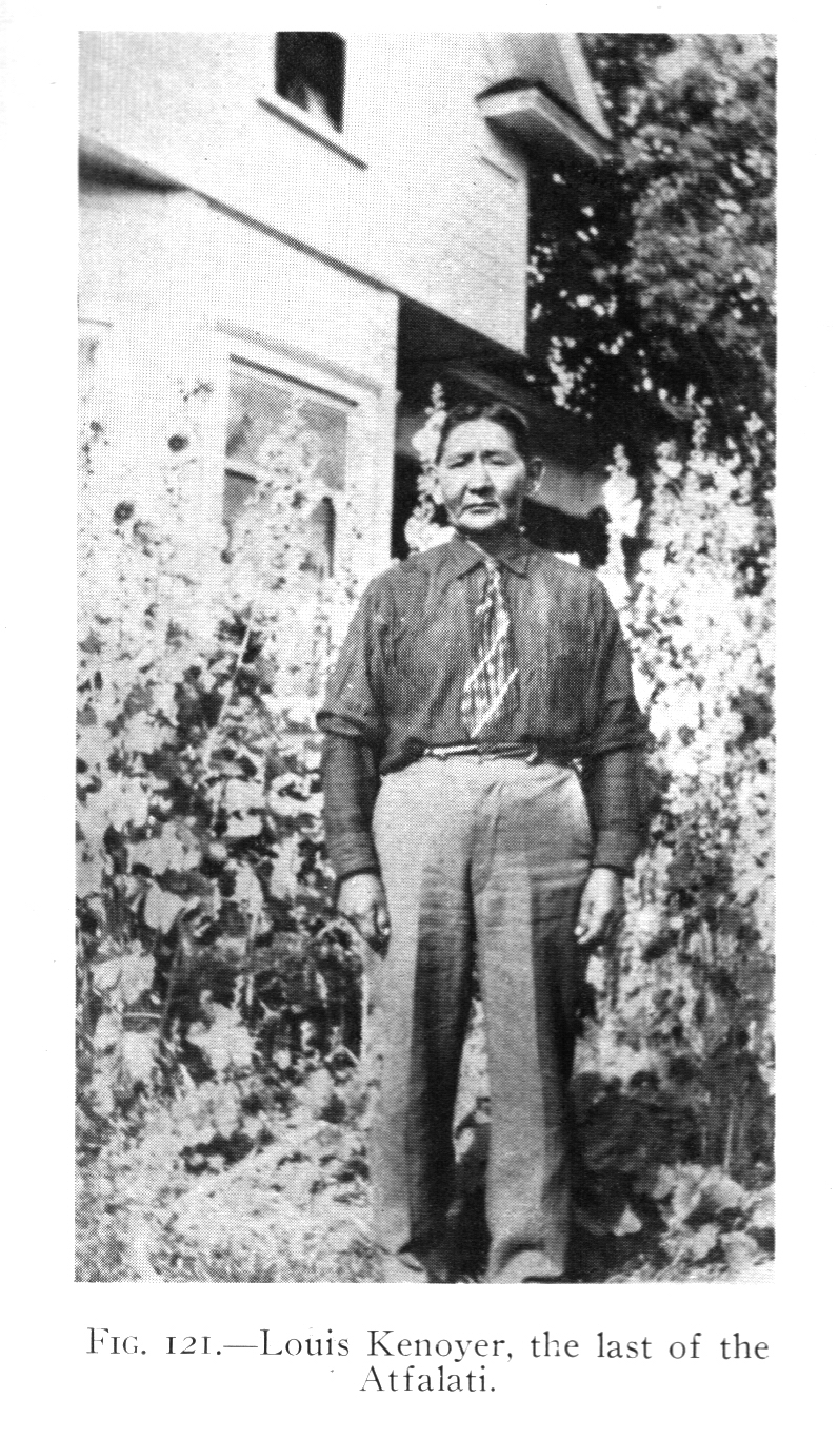 The picture appears unattributed in Smithsonian Miscellaneous Collections, 1916, in a report by Leo J. Frachtenberg on linguistic fieldwork he conducted with Kenoyer and other informants in 1915.