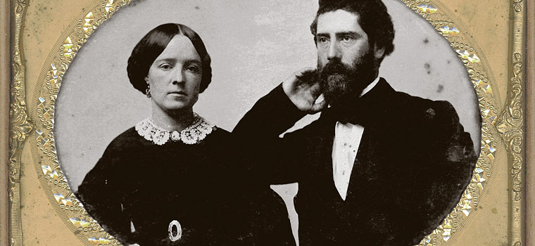 Amanda and Simeon Reed, 1854