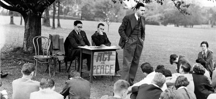 Richard Neuberger, Peace Student Strike, 1938 