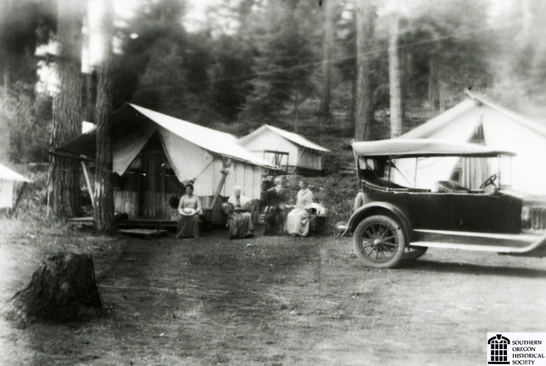 Camping at Lithia Park, Ashland, 1911.