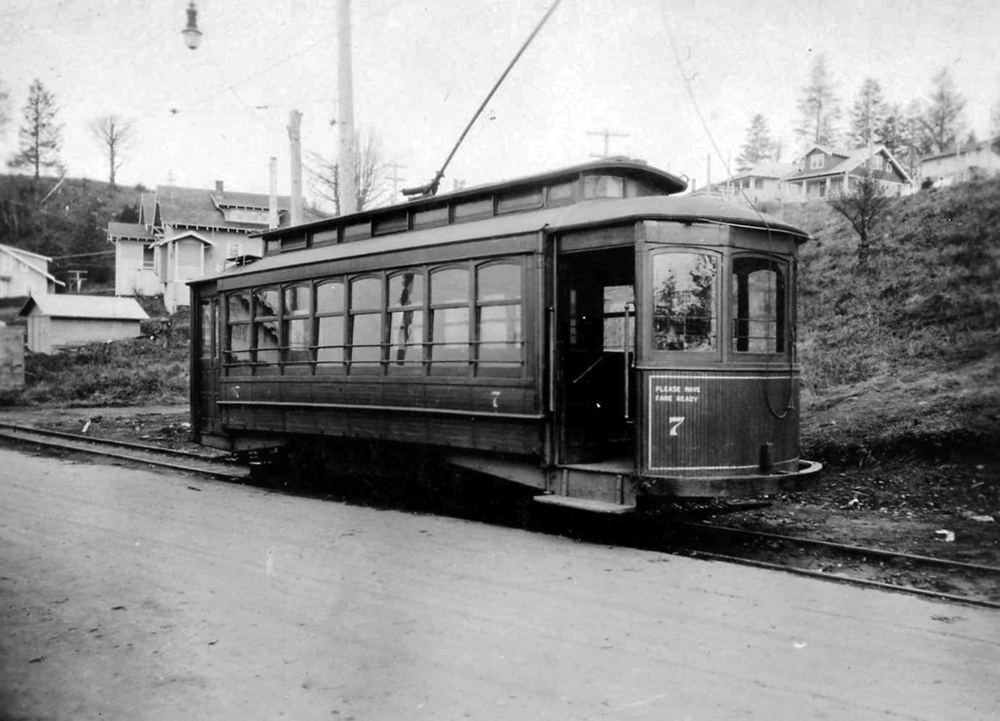 Pacific Power and Light Co. car No. 7, Feb 1921.