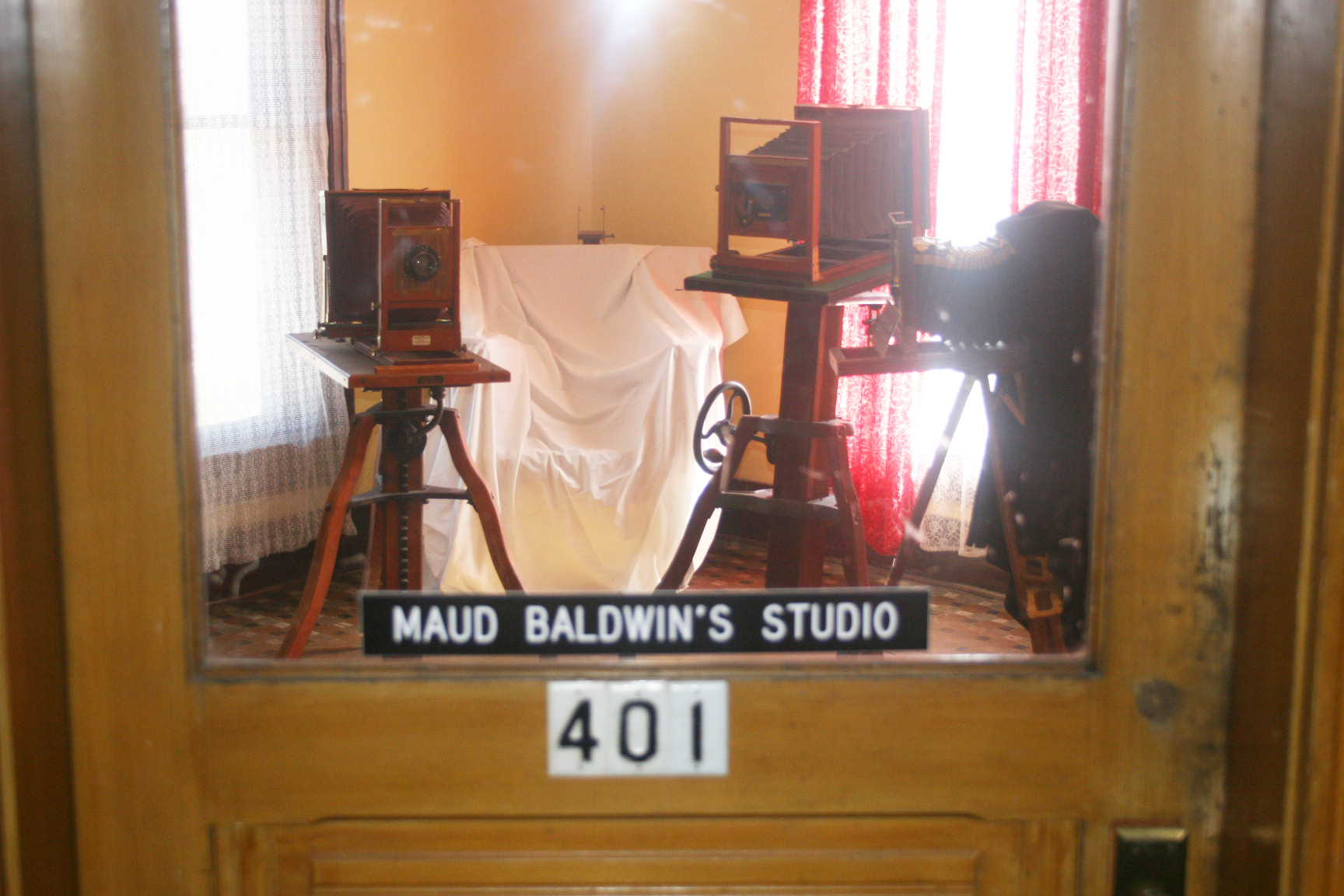 Maud Baldwin's studio in the Baldwin Hotel, 2009.