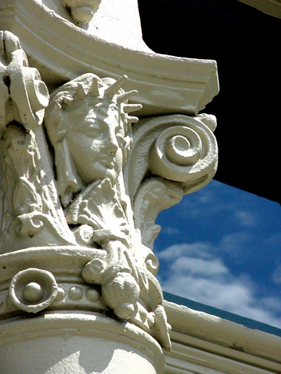 Detail from the Blagen Block (115 SW Ash St.).