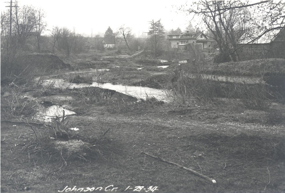 Johnson Creek, CWA project, 1934