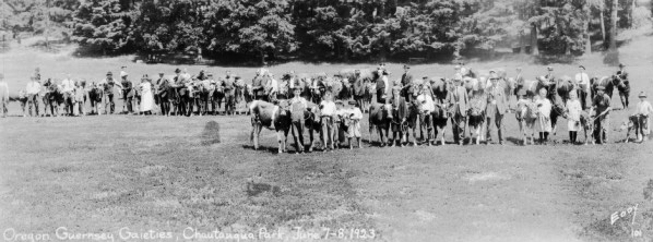Oregon Guernsey Gaieties, Chautauqua Park, Clackamas County, June 1923.