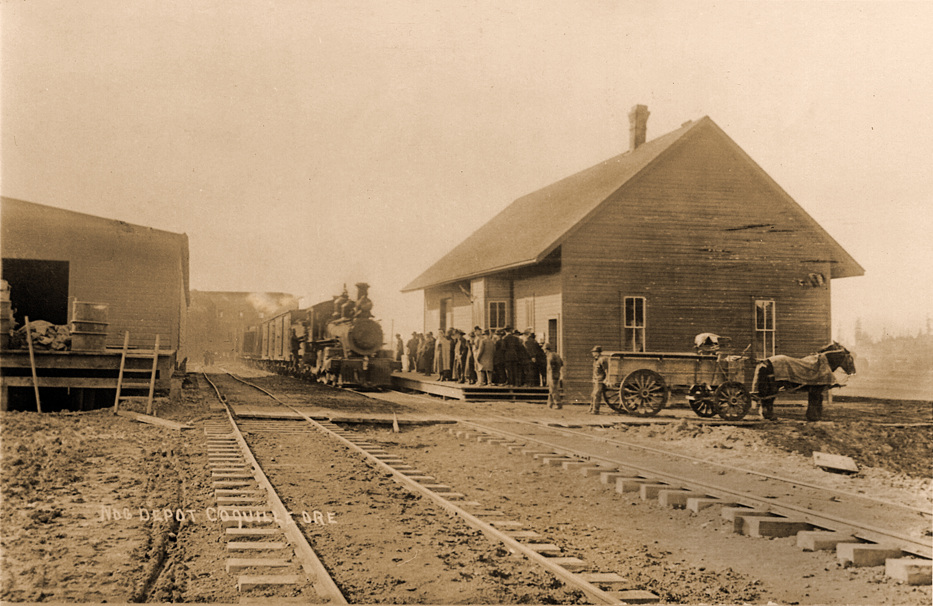This was the second depot and was located just west of the downtown.