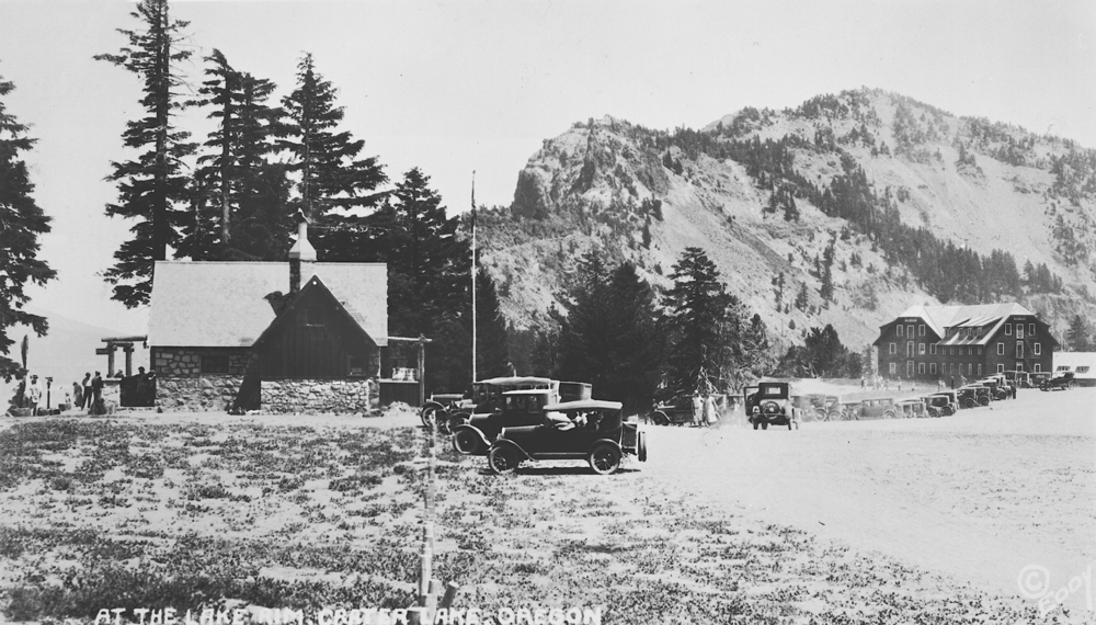 Photographer Fred Kiser's Studio near Crater Lake Lodge, 1920s.