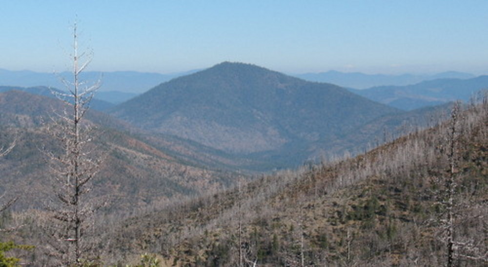 Eight Dollar Mountain from the south, looking down at Josephine Creek drainage, 2007.