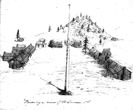 Sketch of Fort Lane plan