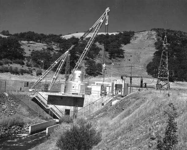 Green Springs Powerplant on Emigrant Creek, July 1970.