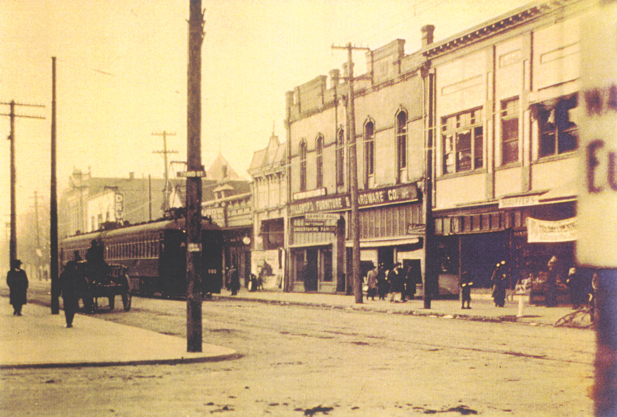 Red Electric line on Main Street Hillsboro.