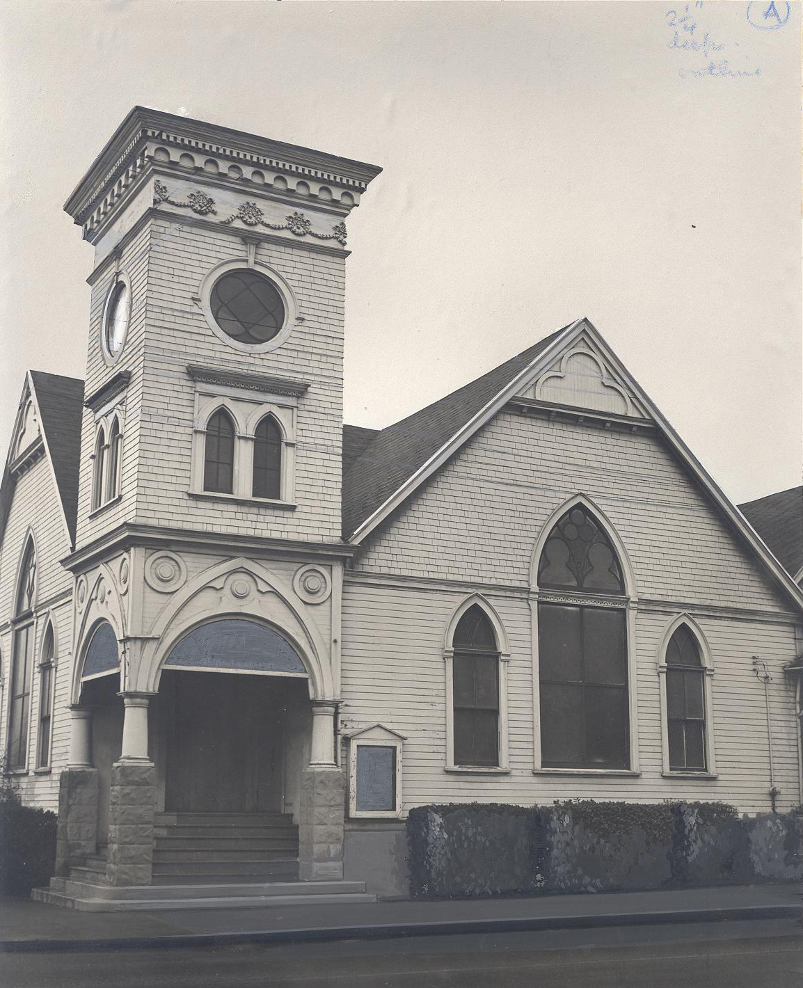 Eastside Baptist Church at 20th & Ankeny in 1910 (building from 1898)