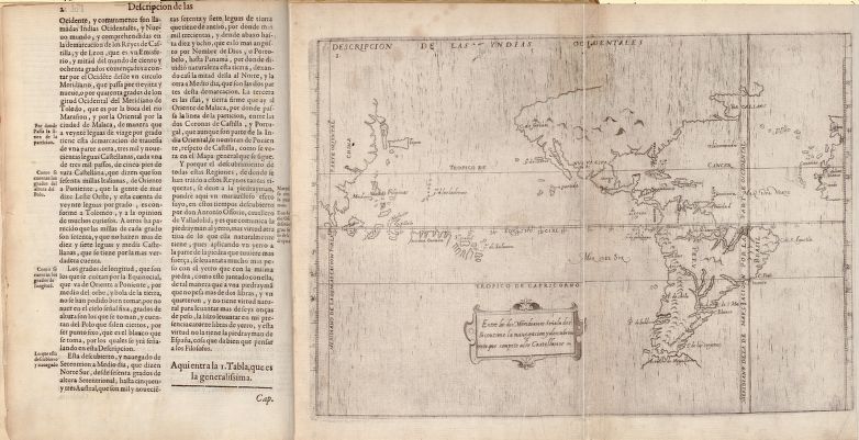 Historia general de los hechos de los castellanos en las Islas i Tierra Firme del Mar Oceano, 1601, by Antonio de Herrera y Terdesillas.