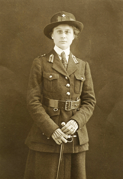 Fern Hobbs in Salvation Army in Paris, 1918-1919.