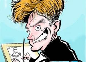 From "Line of Fire: Cartooning's Political Impact" program at OHS, September 29, 2014