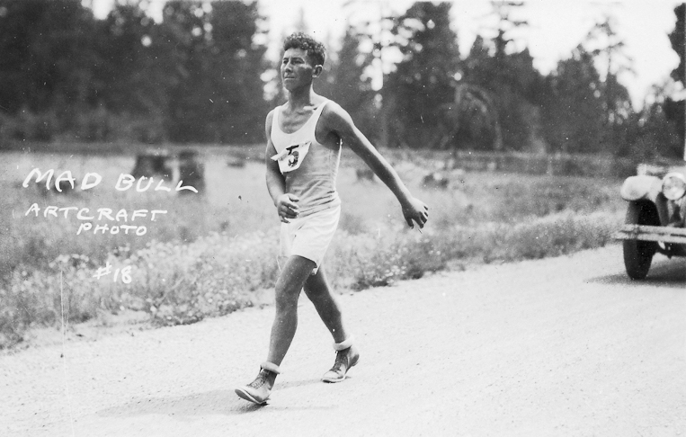 Mad Bull during 1927 Indian Redwood Marathon.