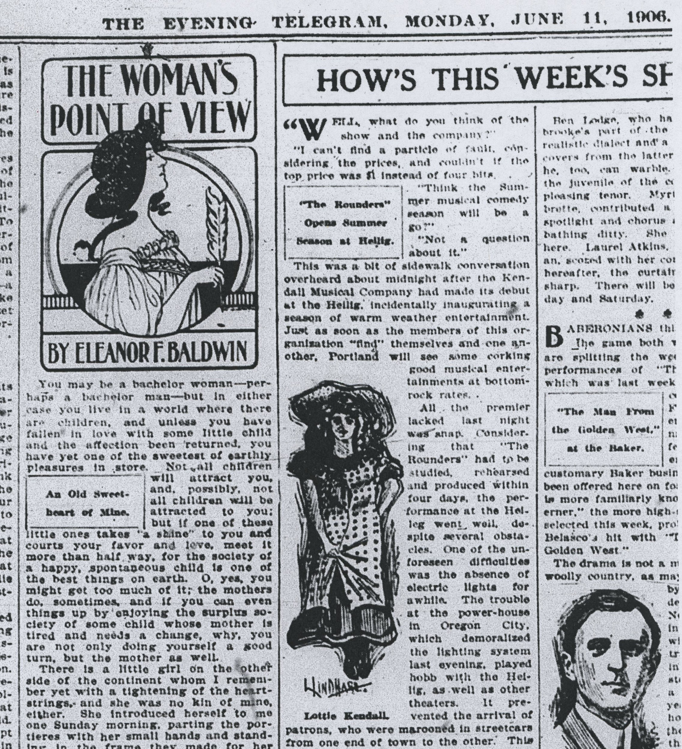 In this column, Baldwin advises "bachelor" women to take an interest in other people's children.