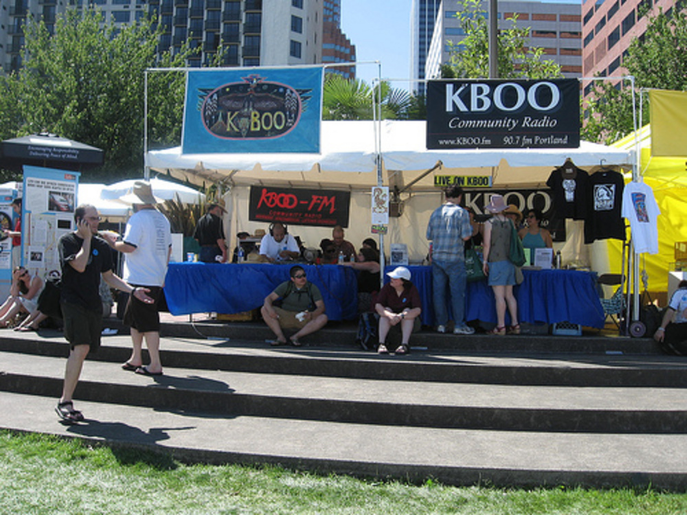 KBOO at the 2007 Portland Waterfront Blues Festival.