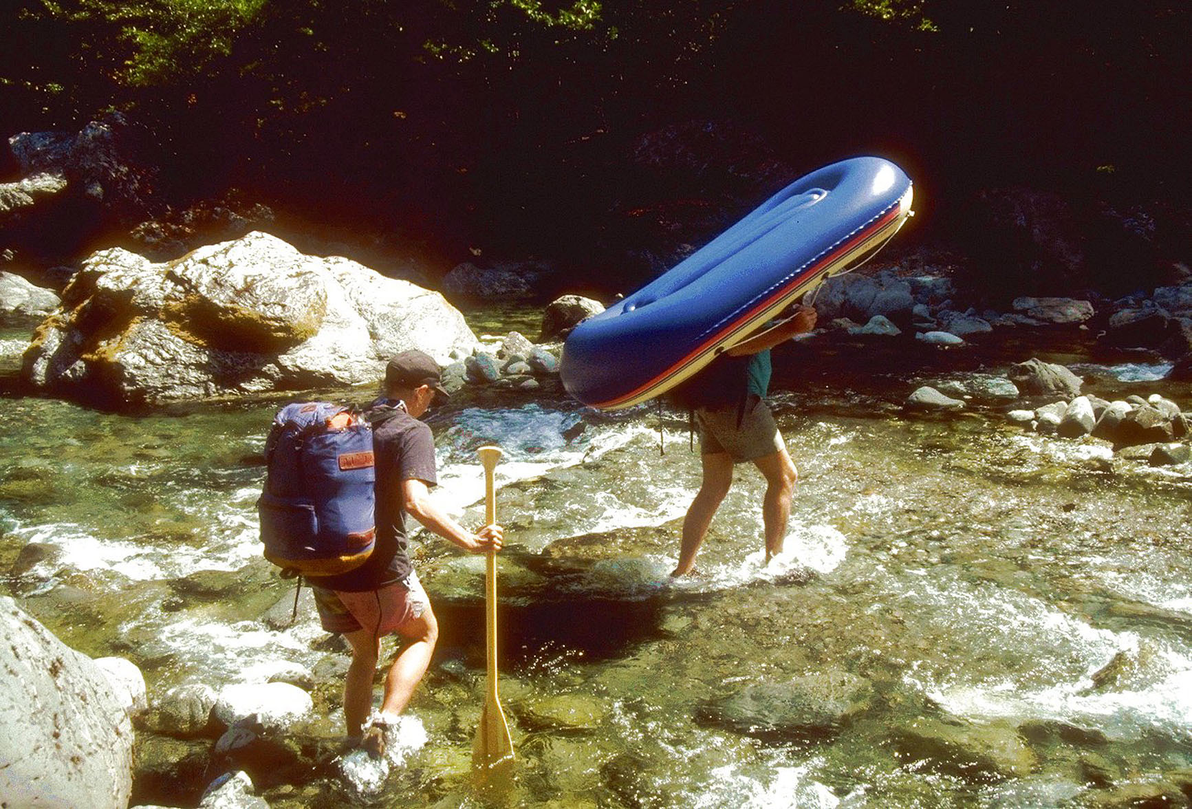 Rafting on the Chetco River.