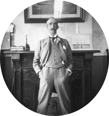 Peter Kerr, about 1898, likely in his Portland, Oregon, office.