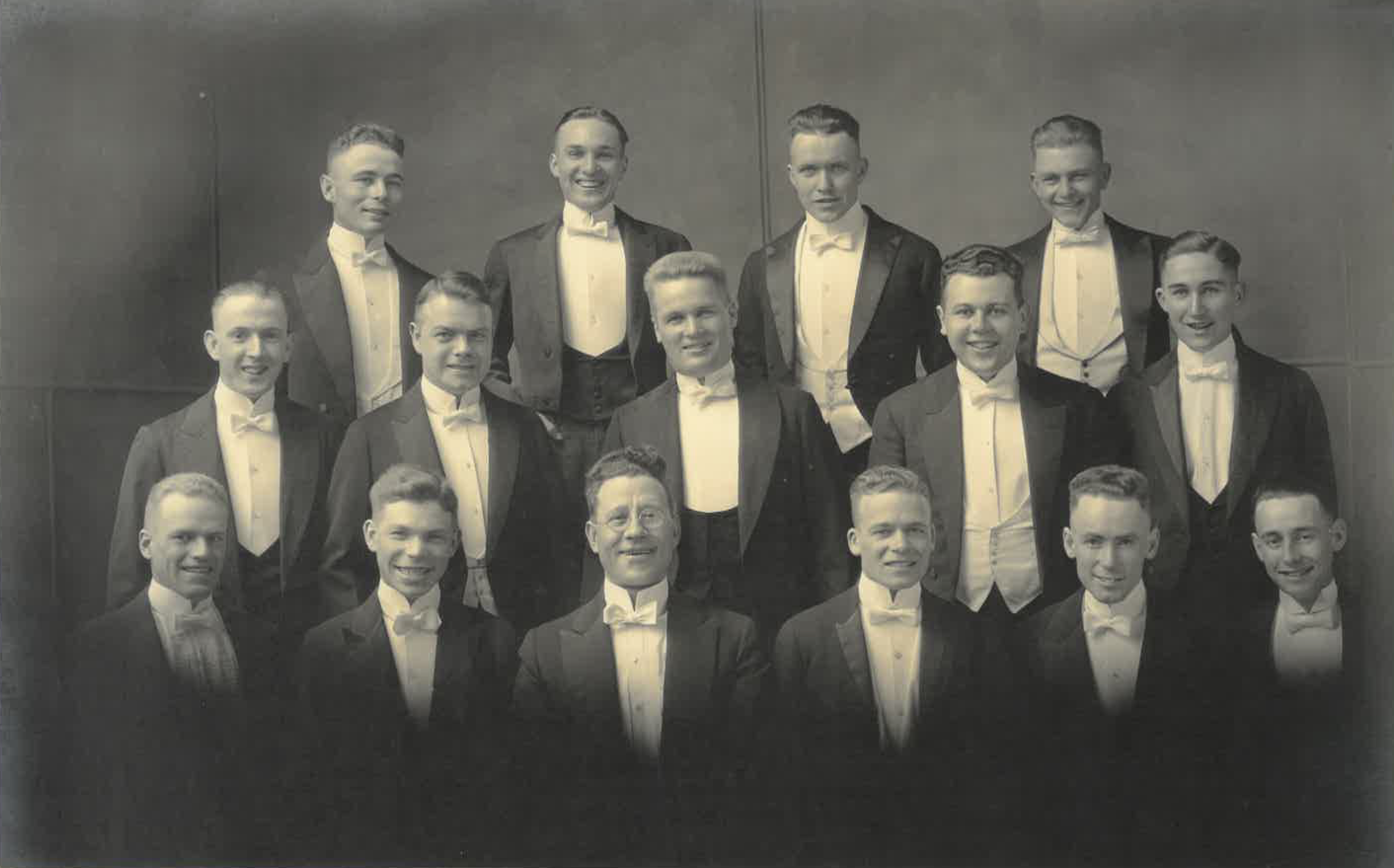 Likely one of the singing groups Kirkham belonged to at OAC (OSU), c. 1921,