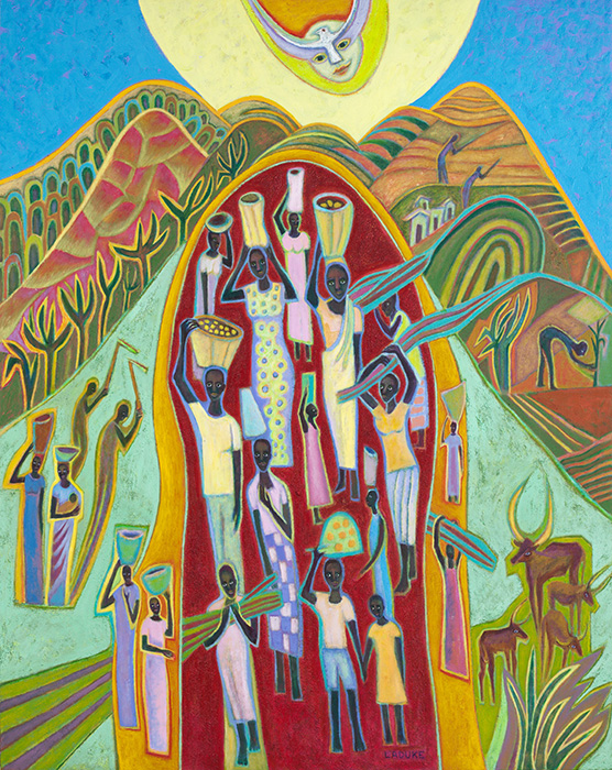 Sunrise, 2003 (68"x54") (Rwanda).