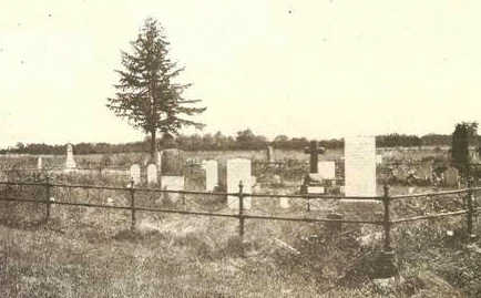 Graves of Jason Lee and Methodist mission members in Diamond Square, about 1906.