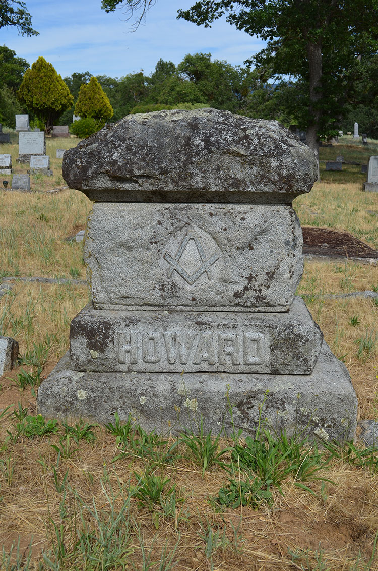 Marker with Masons symbol