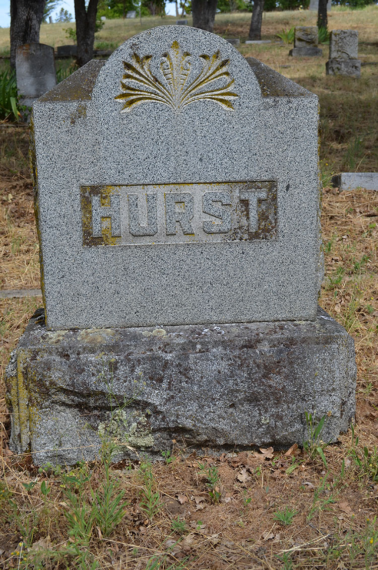 Marker with finely carved palmetto