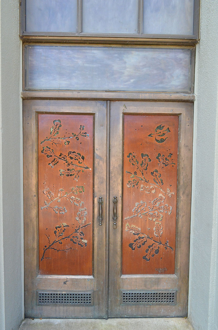 Mausoleum, north entrance door