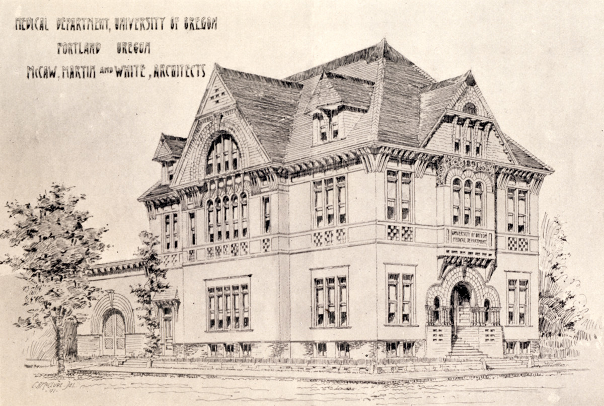 Medical Dept. Building, University of Oregon (1892)