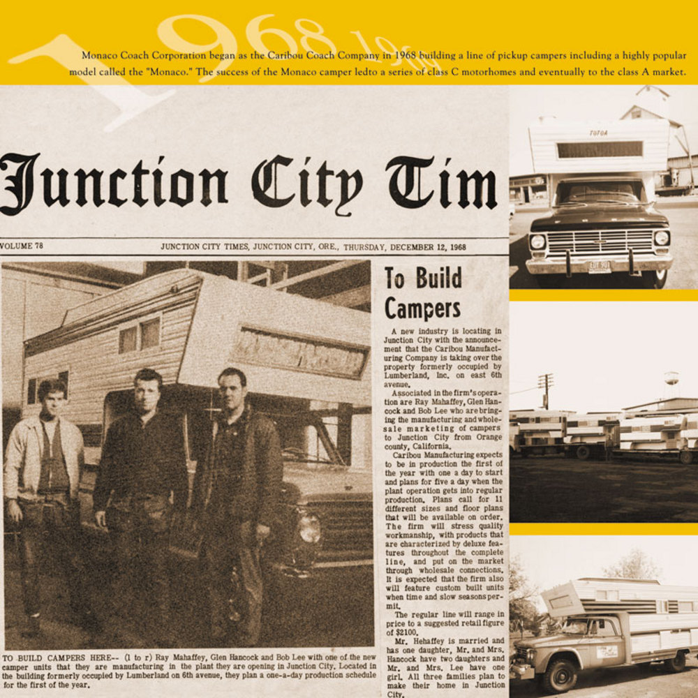 Monaco Motor Coach history montage, 1968.