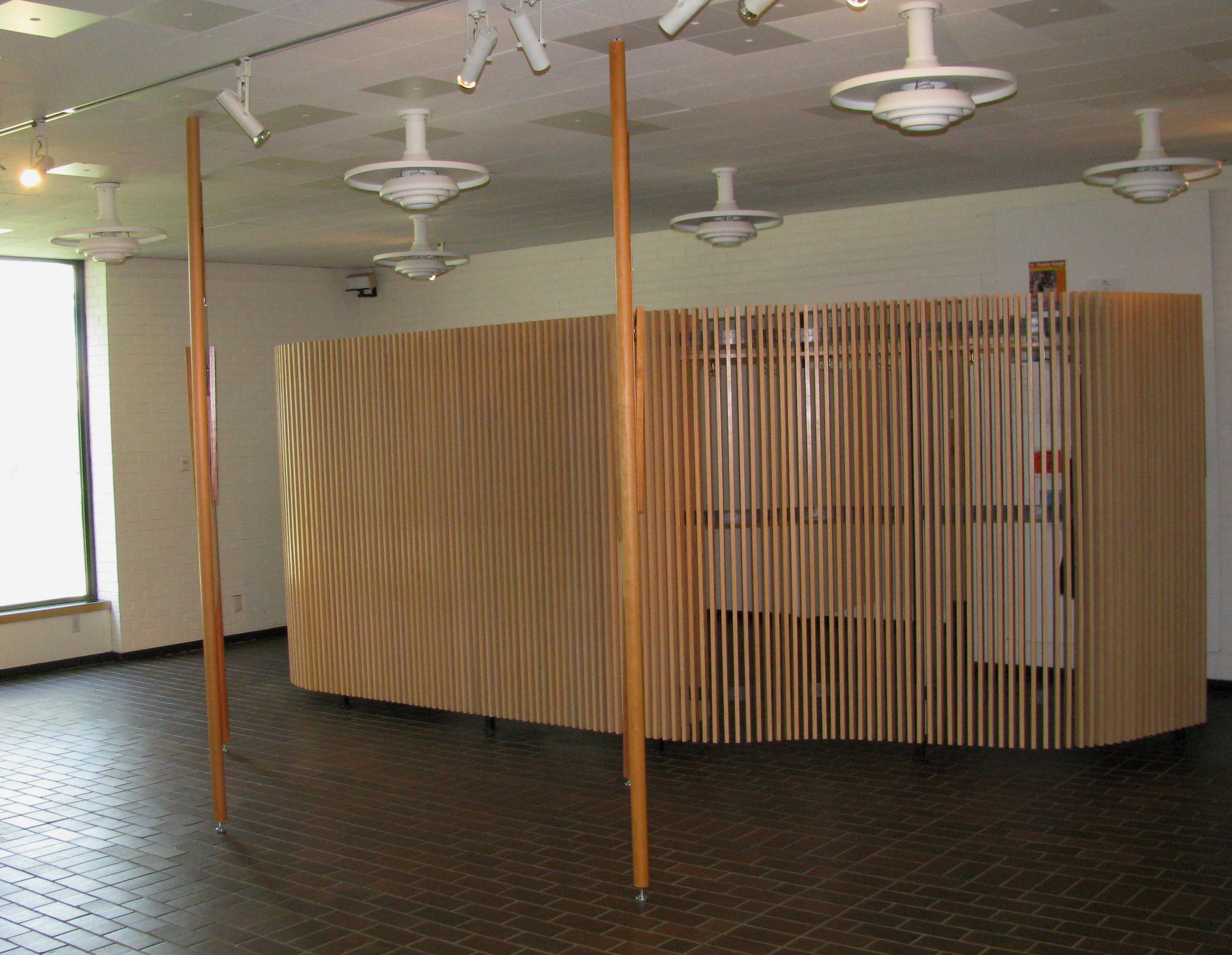 Mt. Angel Abbey Library lobby screen, 2011.