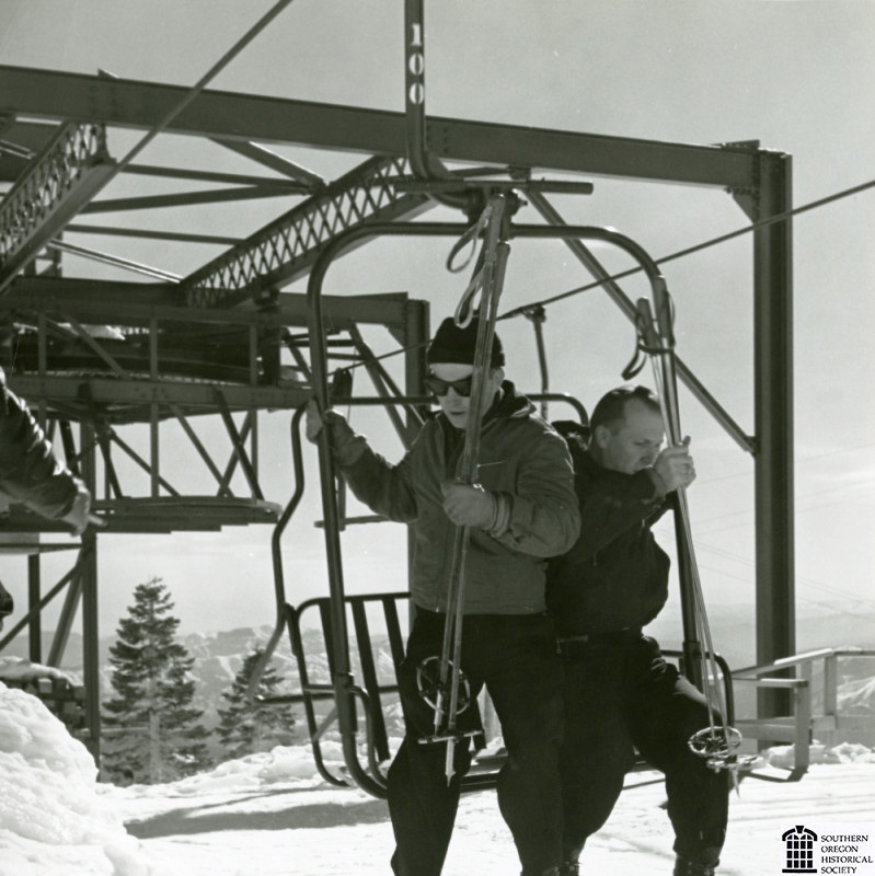 Mt. Ashland ski lift, about 1968.