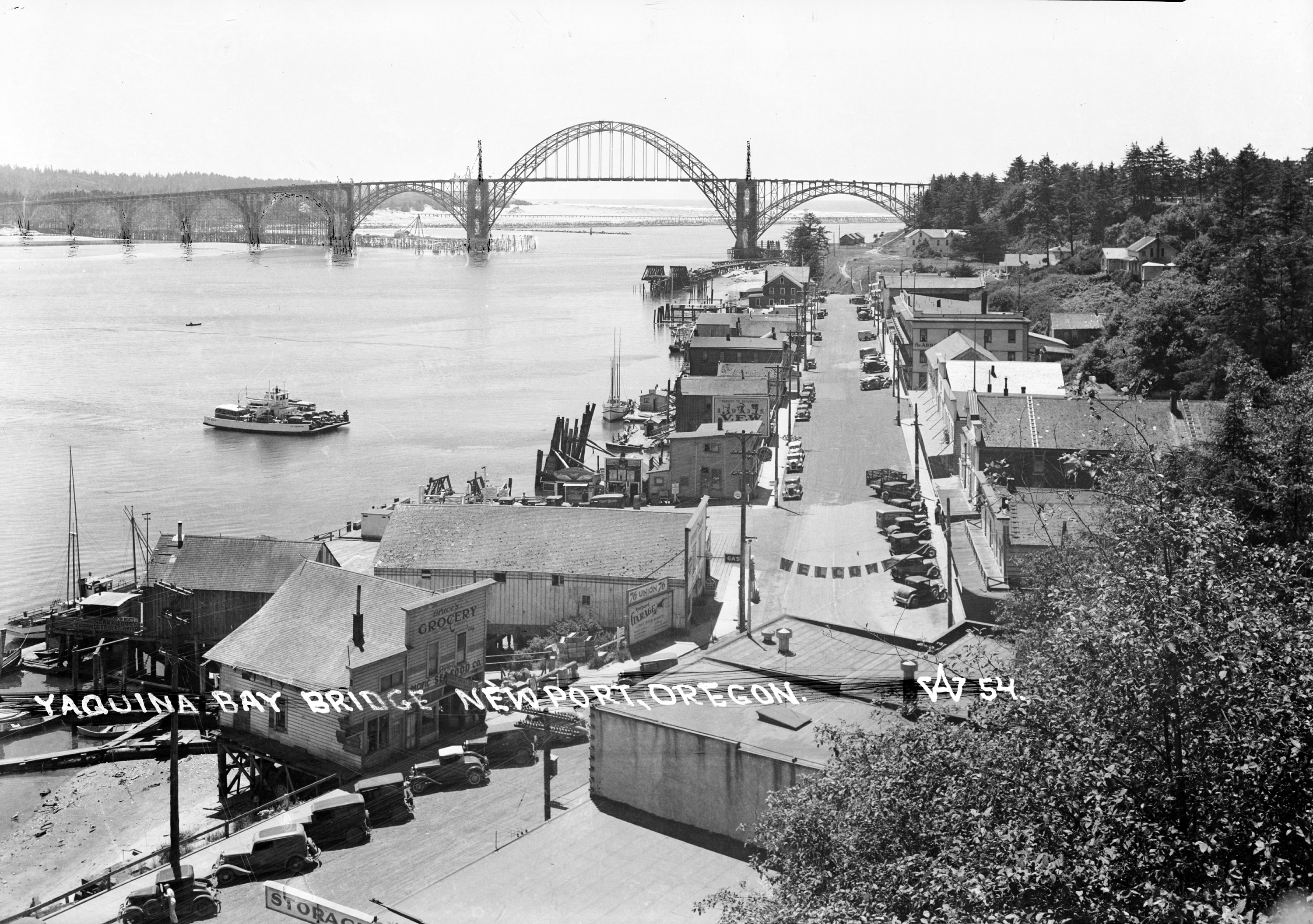 Bay Blvd. and Yaquina Bay Bridge, Newport.