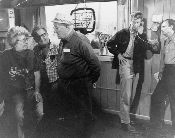 Filming "Sometimes a Great Notion," Newport, summer 1970.