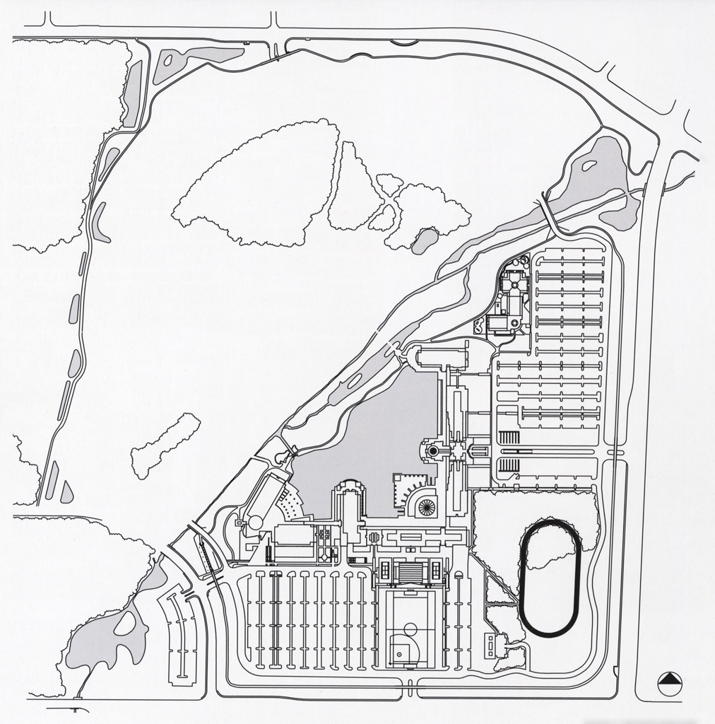 Nike World campus site plan, 2002