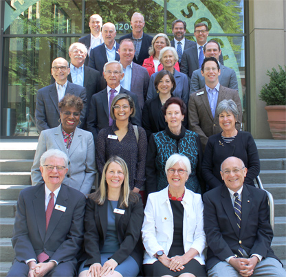 Margaret Carter stands in the second row, first from the left.