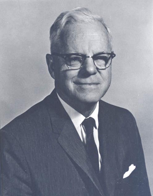 Morgan Odell, college president, 1961