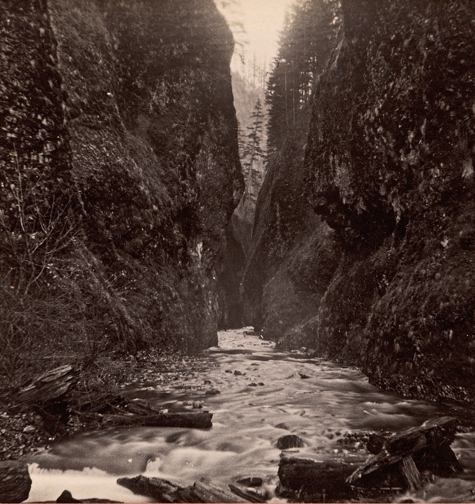 Oneonta Gorge, Columbia River Gorge, 1883.