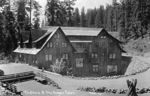 Oregon Caves Chateau, about 1930.