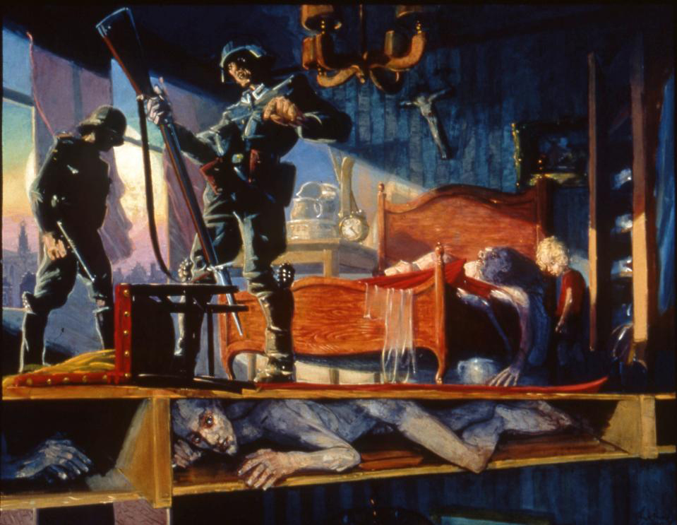 Henk Pander, "The Floor," oil on linen,  81" x 105", 1992.