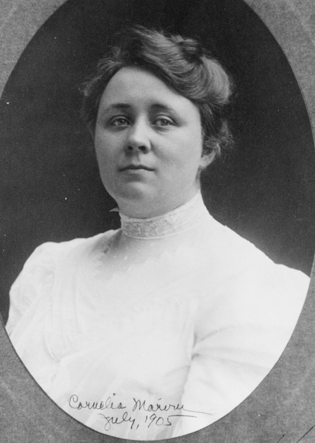 Cornelia Marvin, July 1905.