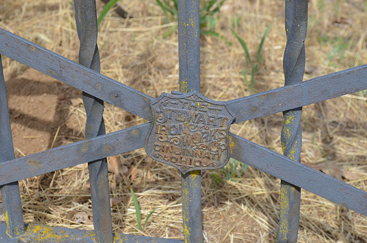 Original wrought-iron fencing